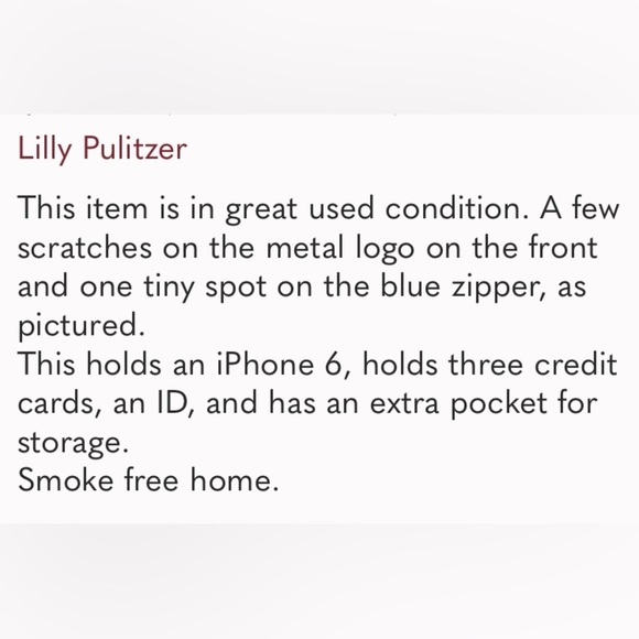 Lilly Pulitzer wristlet gently used, card/wallet/ID card - Picture 5 of 5